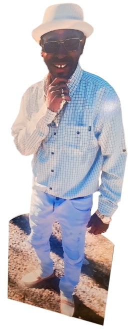 Life-size memorial cutout portrait — custom tribute by Farris Media